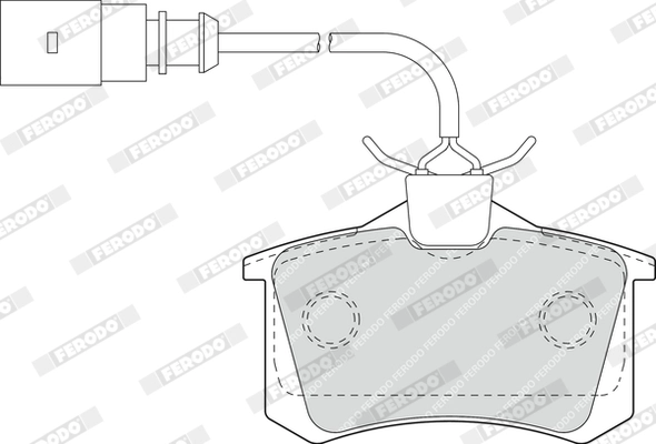 FERODO FDB1481 - Тормозные колодки 