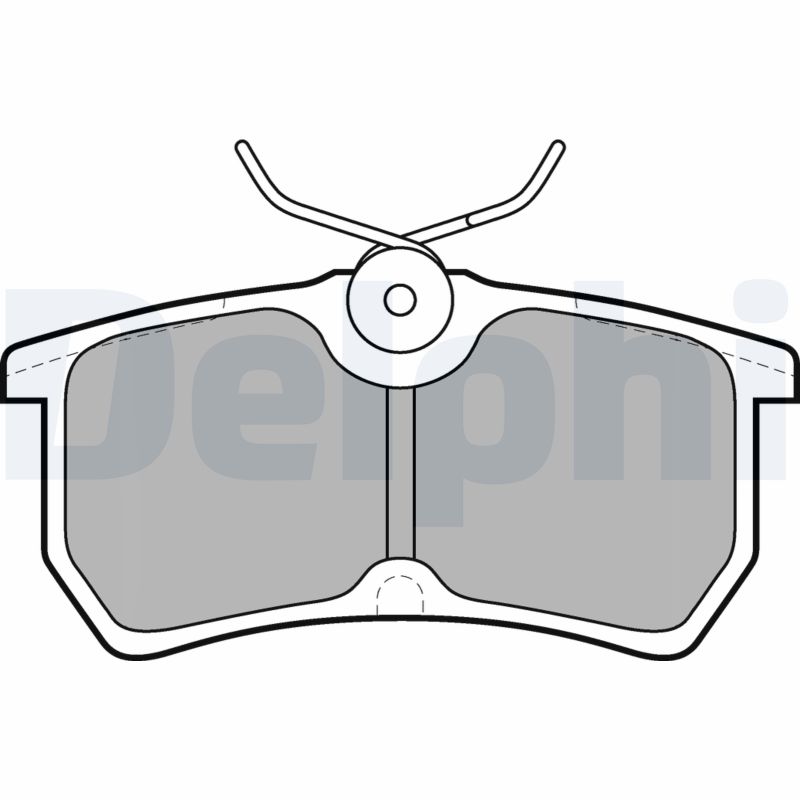 DELPHI LP1316 - Тормозные колодки 