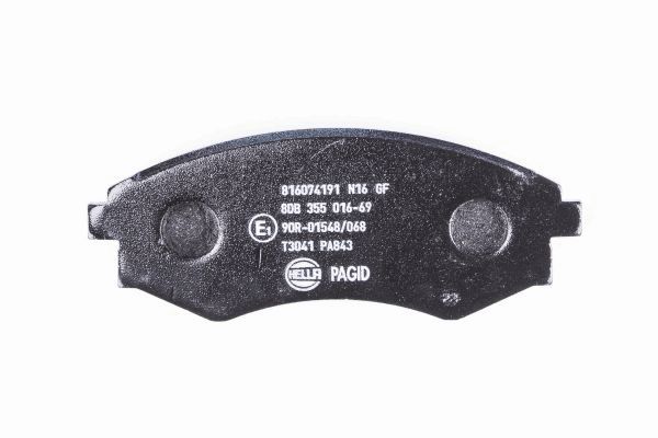 HELLA 8DB 355 016-691 - Тормозные колодки 