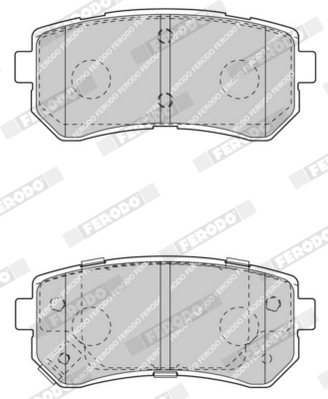 FERODO FDB4408 - Тормозные колодки 