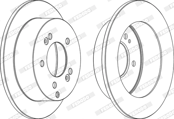 FERODO DDF1447 - Тормозные диски