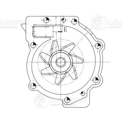 LUZAR LWP1045 - Водяной насос - помпа