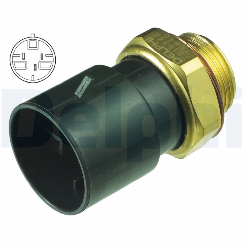DELPHI TS10342 - Датчик включения вентилятора
