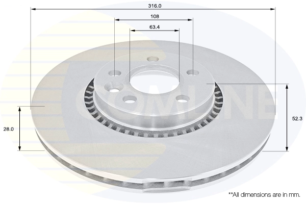 COMLINE ADC1251V - Тормозные диски