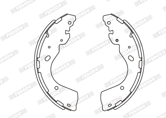 FERODO FSB4108 - Барабанные колодки