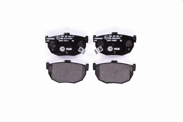 HELLA 8DB 355 006-411 - Тормозные колодки 