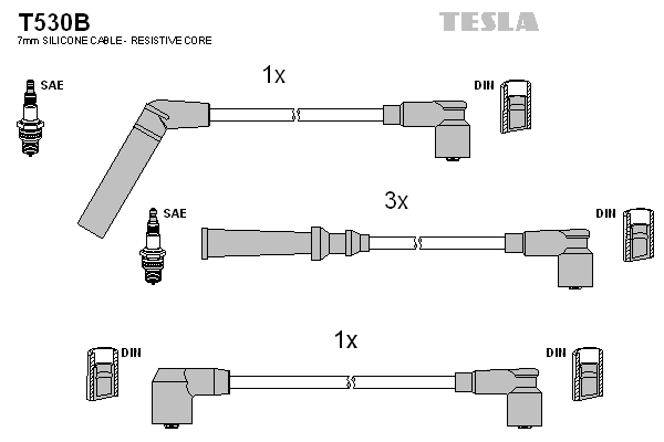 TESLA T530B - Высоковольтные провода