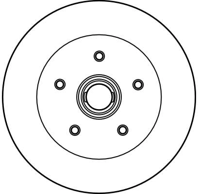 TRW DF2587 - Тормозные диски