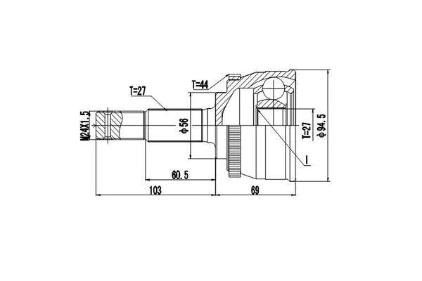 DYNAMATRIX DCV841015 - ШРУС
