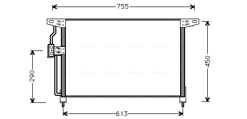 AVA QUALITY COOLING OL5228 - Радиатор кондиционера