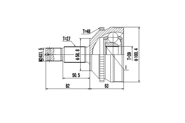 DYNAMATRIX DCV810015 - ШРУС