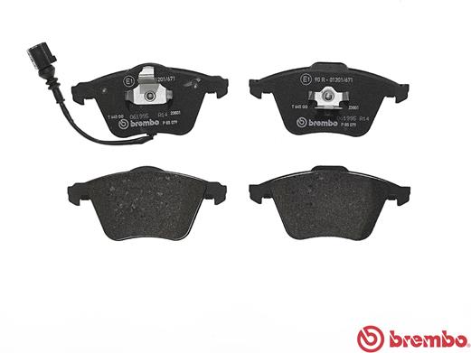 BREMBO P 85 079 - Комплект тормозных колодок, дисковый тормоз PRIME LINE