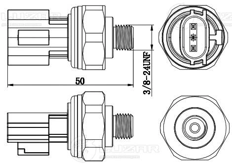 LUZAR LRPS1401 - Датчик давления кондиционера