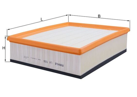 KNECHT LX 538 - Воздушный фильтр