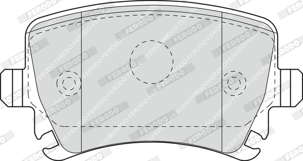 FERODO FDB1636 - Комплект тормозных колодок, дисковый тормоз PREMIER ECO FRICTION