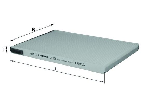 KNECHT LA 135 - Салонный фильтр