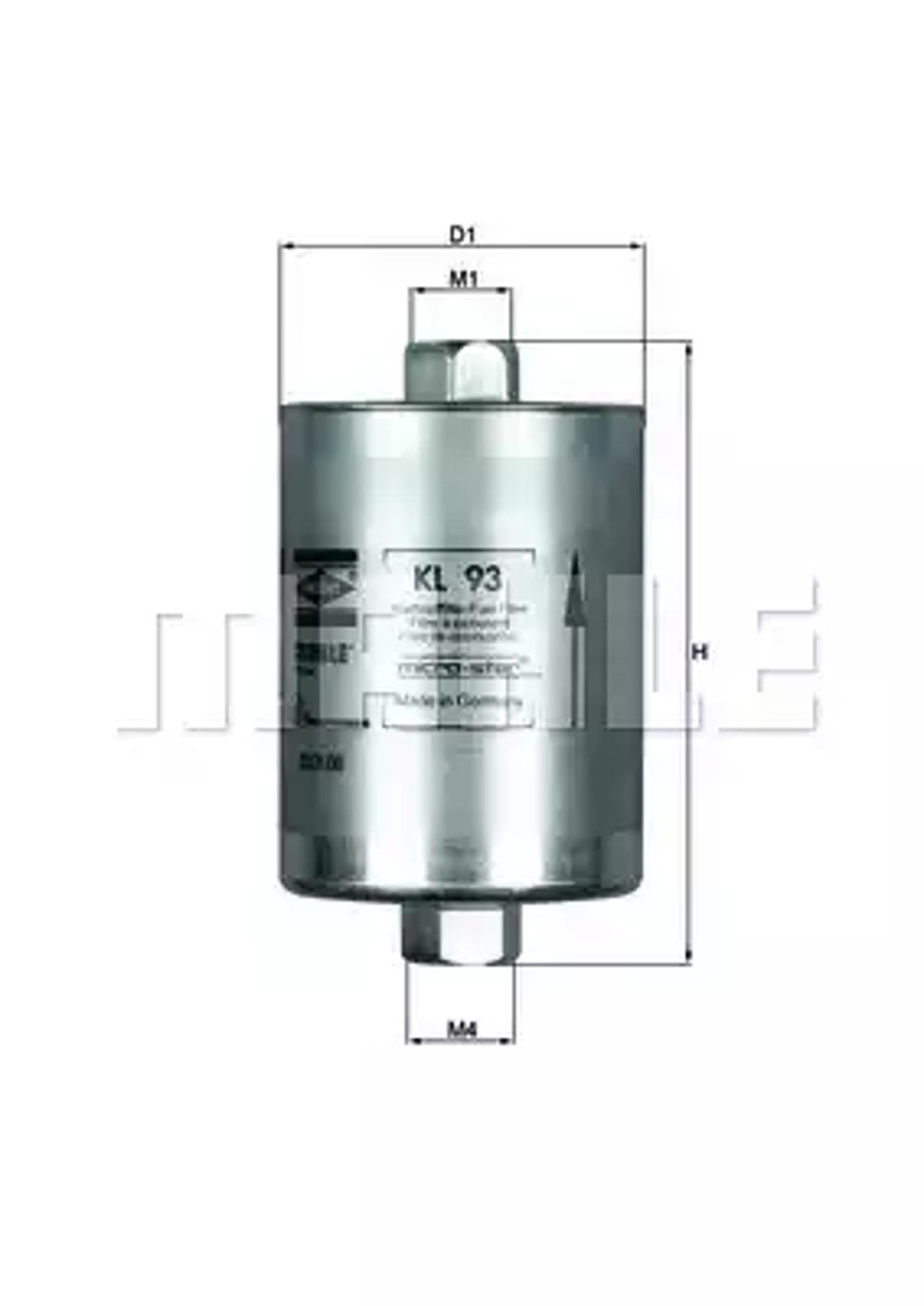 KNECHT KL93 - Топливный фильтр