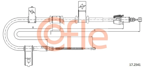 COFLE 17.2541 - Трос ручника