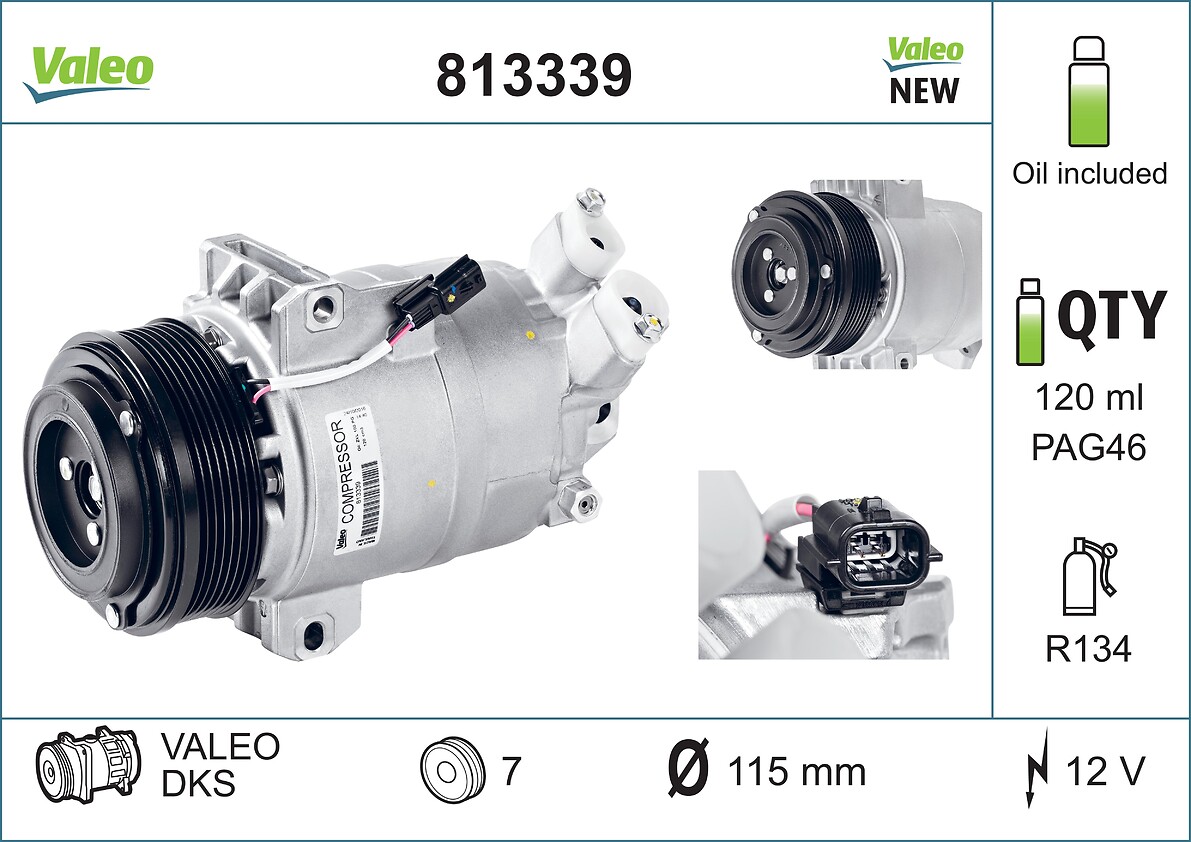 VALEO 813339 - Компрессор кондиционера