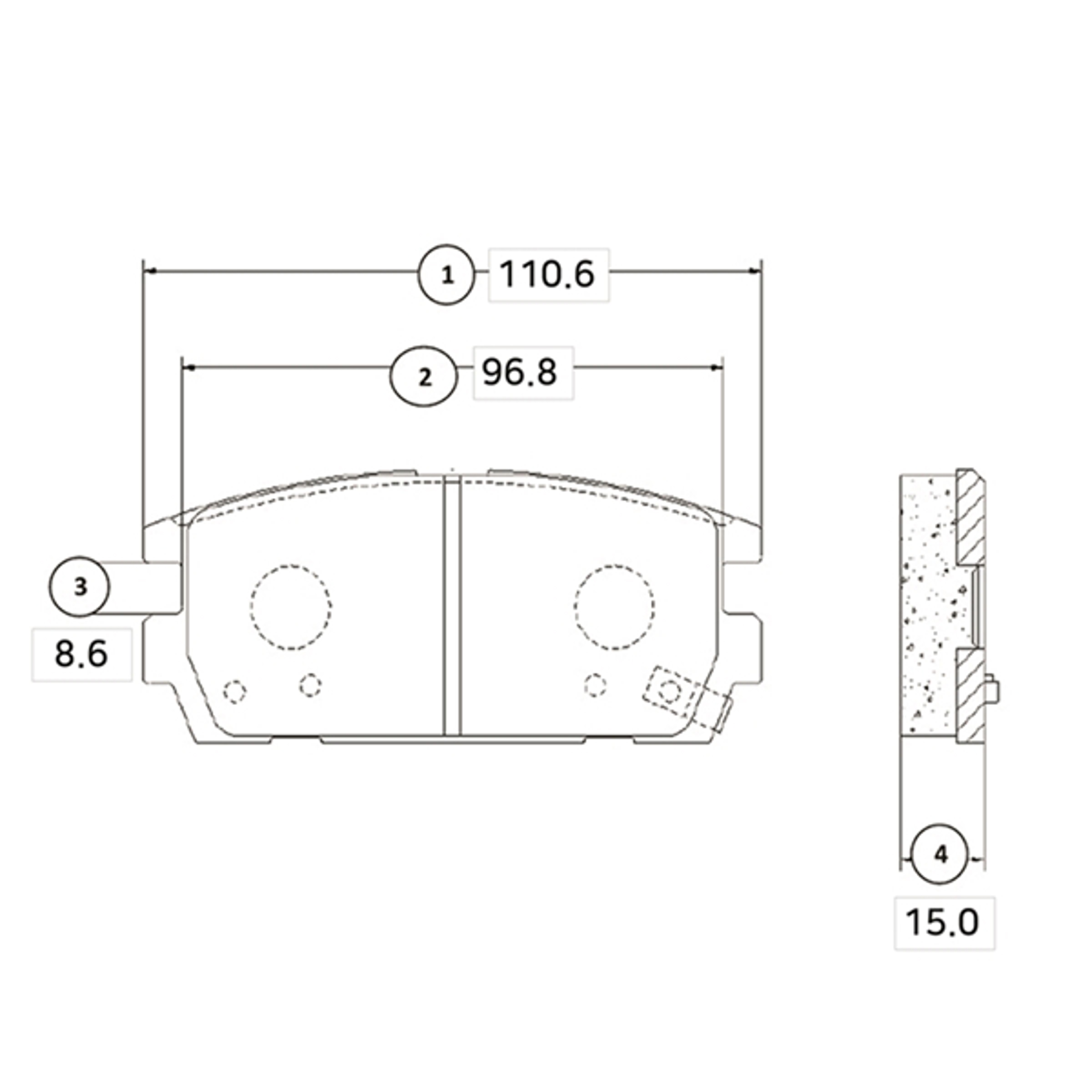 CTR GK0477 - Тормозные колодки 