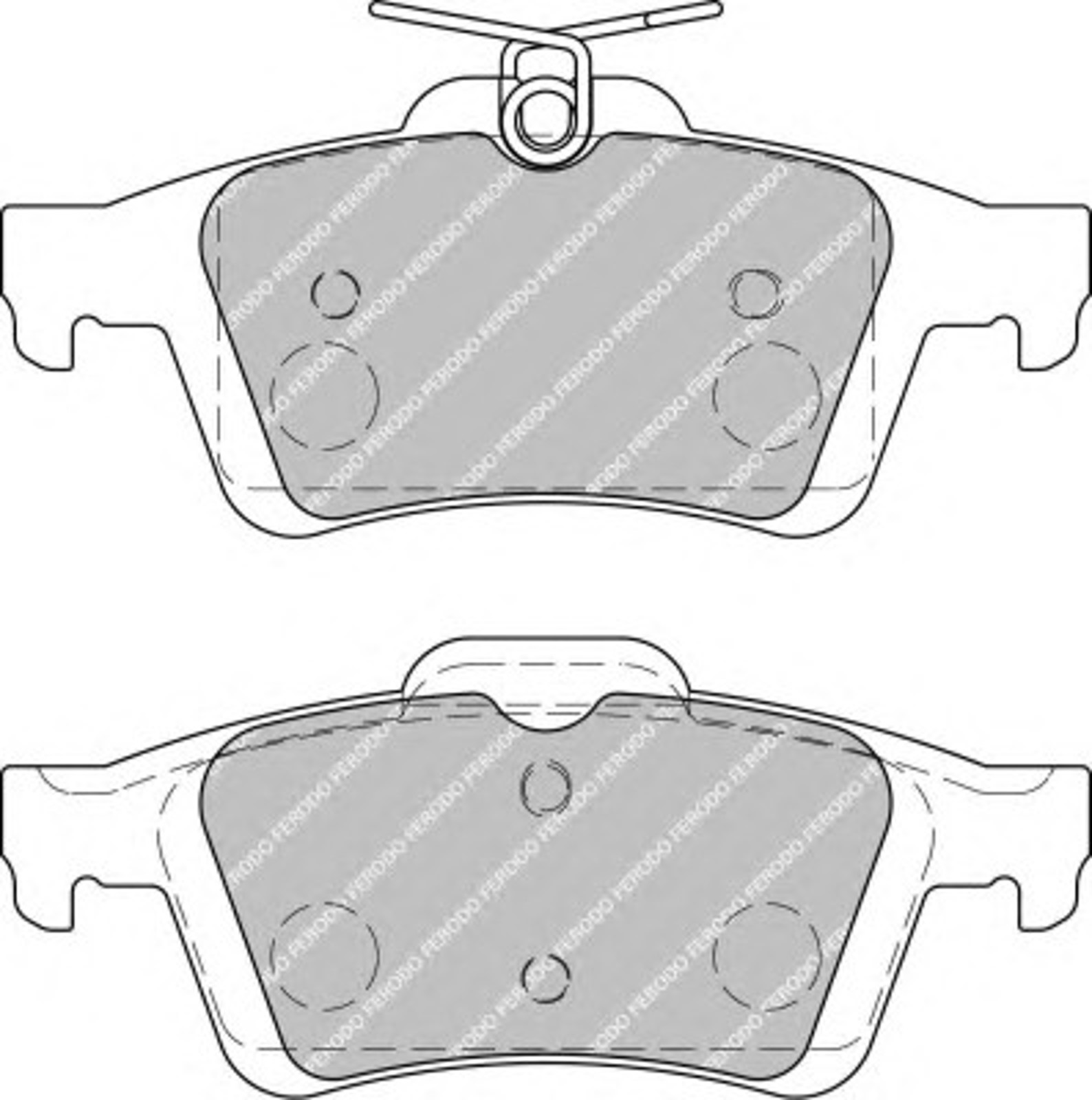 FERODO FSL1931 - Тормозные колодки