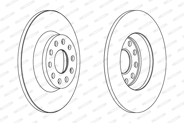 FERODO DDF1306 - Тормозной диск PREMIER