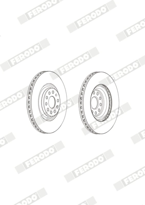 FERODO DDF2000C - Тормозные диски