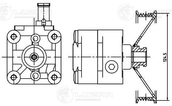 LUZAR LPS1010 - Насос ГУР