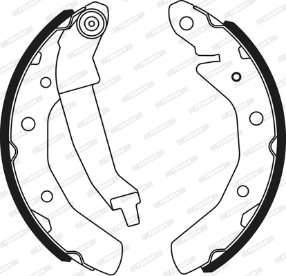 FERODO FSB566 - Барабанные колодки