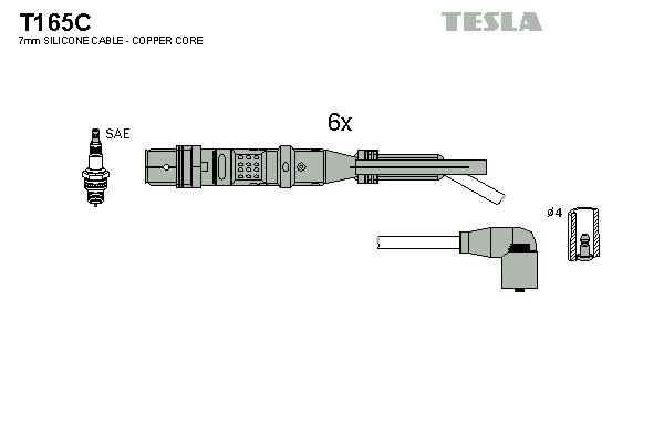 TESLA T165C - Высоковольтные провода