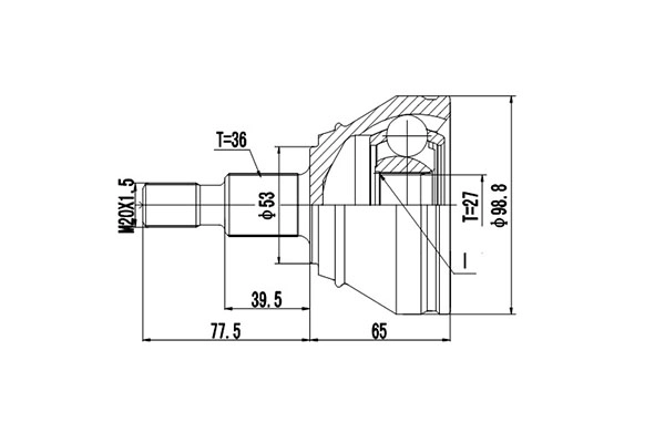DYNAMATRIX DCV803035 - ШРУС