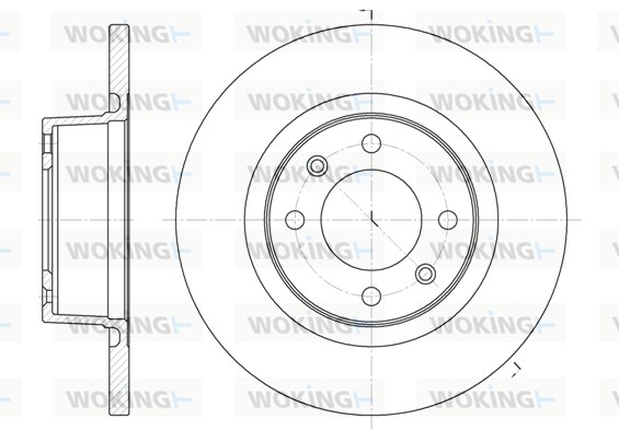WOKING D6605.00 - Тормозные диски