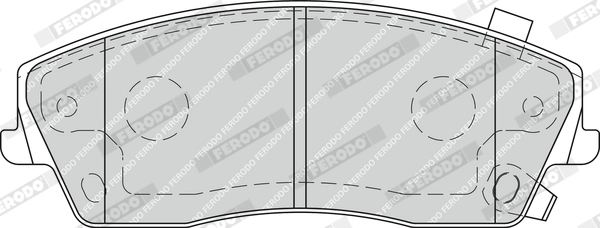 FERODO FDB1954 - Тормозные колодки 