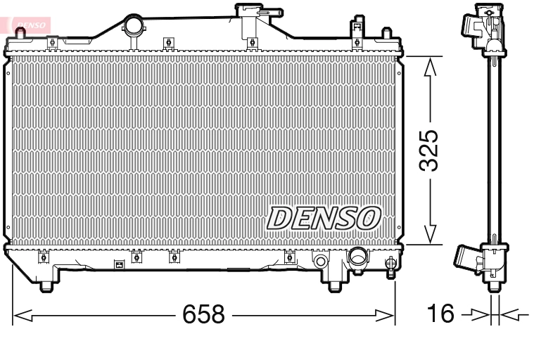 DENSO DRM50131 - Радиатор охлаждения
