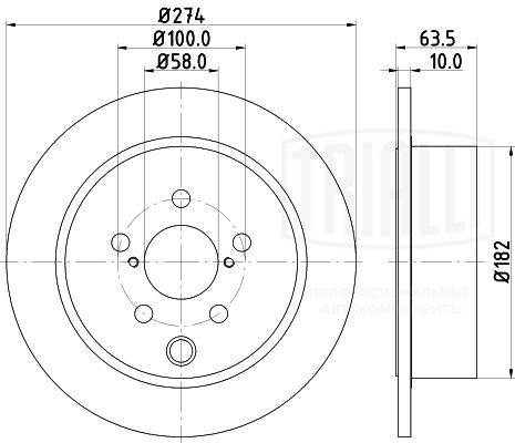 TRIALLI DF220112 - Тормозные диски