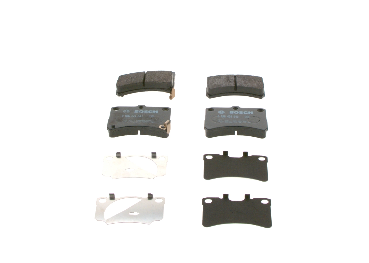 BOSCH 0 986 424 643 - Тормозные колодки 