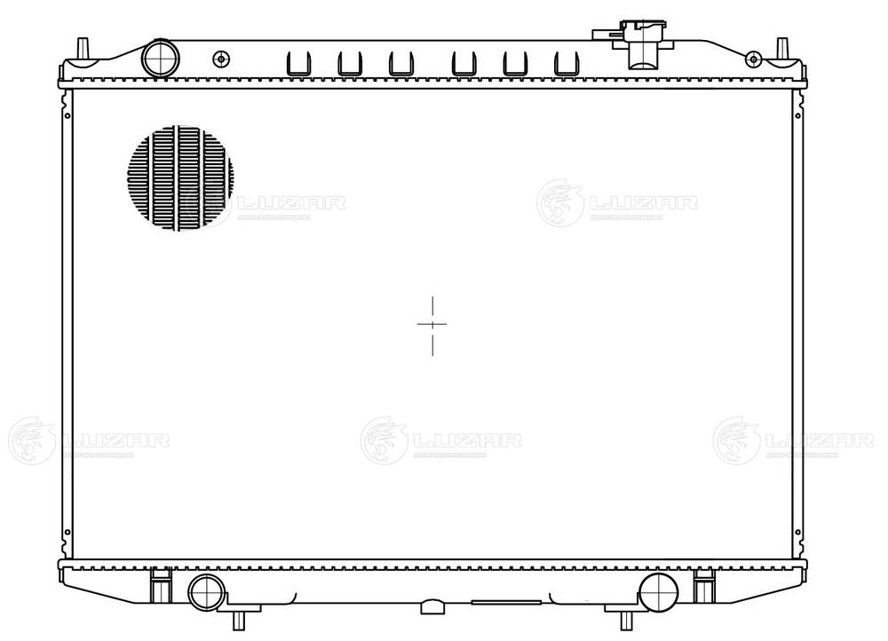 LUZAR LRc 1432 - Радиатор охлаждения