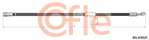 COFLE 92.BH.HY025 - Тормозные шланги