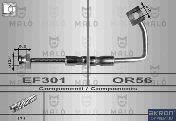 AKRON-MALÒ 80152 - Тормозные шланги