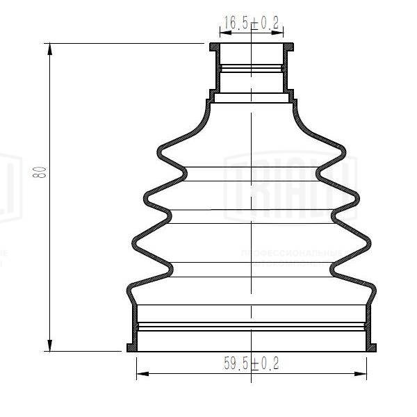 TRIALLI FG 2313 - Пыльник ШРУСа