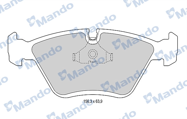 MANDO MBF015566 - Тормозные колодки 