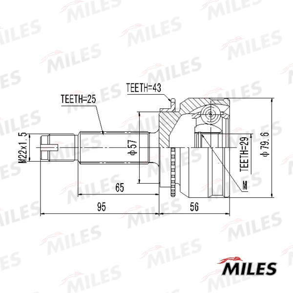 MILES GA20649 - ШРУС