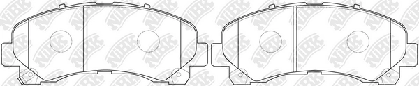 NIBK PN0822 - Тормозные колодки 