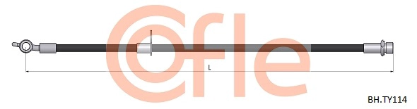 COFLE 92.BH.TY114 - Тормозные шланги