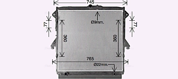 AVA QUALITY COOLING FD2667 - Радиатор охлаждения