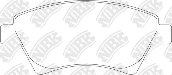 NIBK PN0350 - Тормозные колодки 