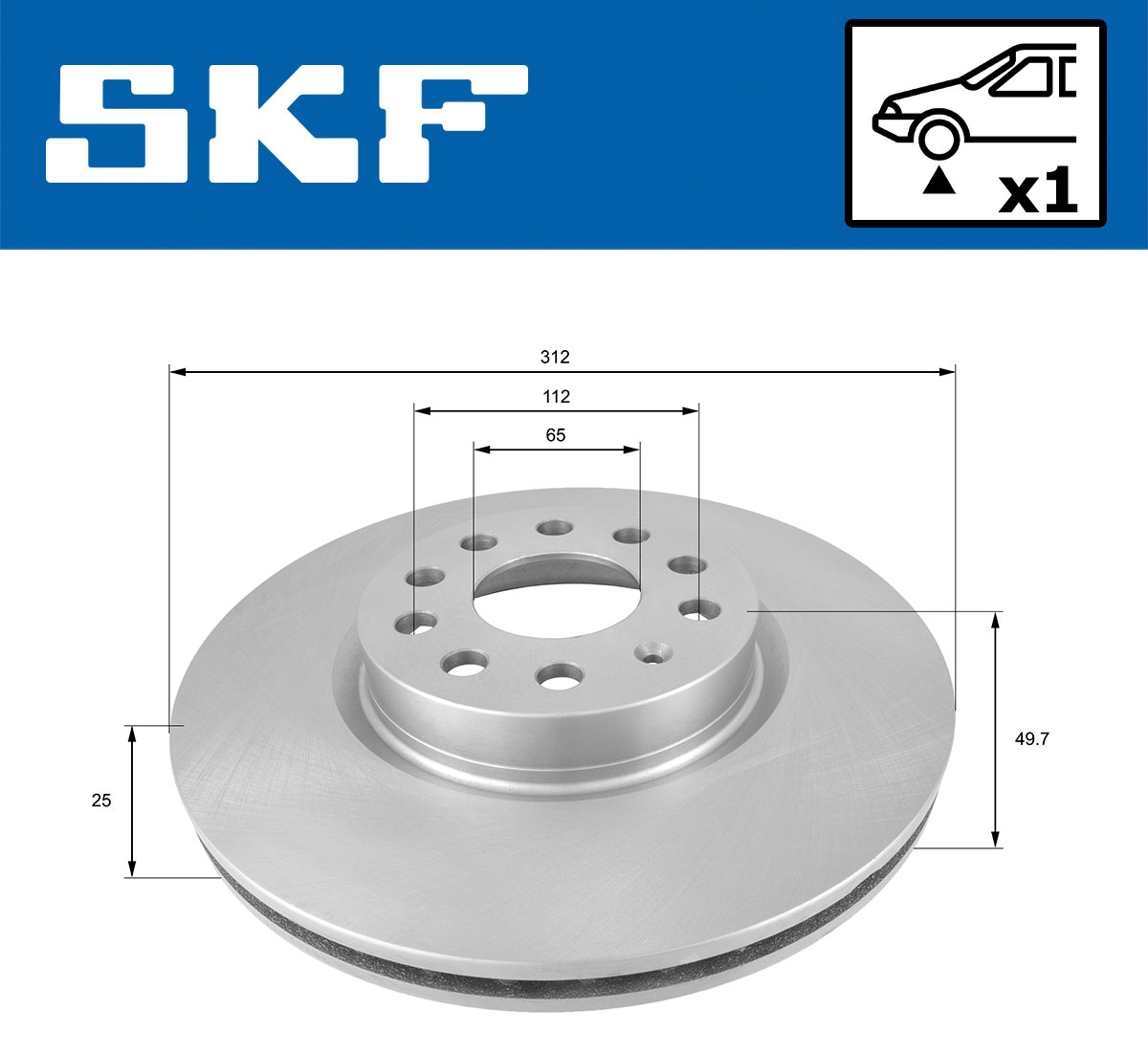 SKF VKBD 80006 V1 - Тормозные диски