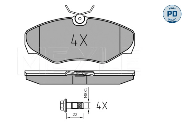 MEYLE 025 230 9918/PD - Тормозные колодки 