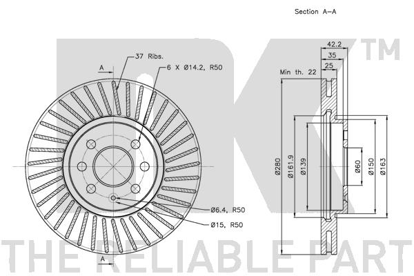 NK 203652 - Тормозные диски
