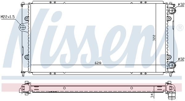 NISSENS 652681 - Радиатор охлаждения